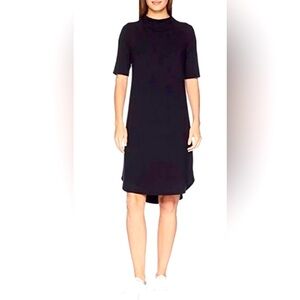 Eileen Fisher | Dresses | Eileen Fisher Dress M Black Mock Neck Short Sleeve Knit Solid Jersey Minimalist | Poshmark Eileen Fisher | Dresses | Eileen Fisher Dress M Black Mock Neck Short Sleeve Knit Solid Jersey Minimalist | Poshmark